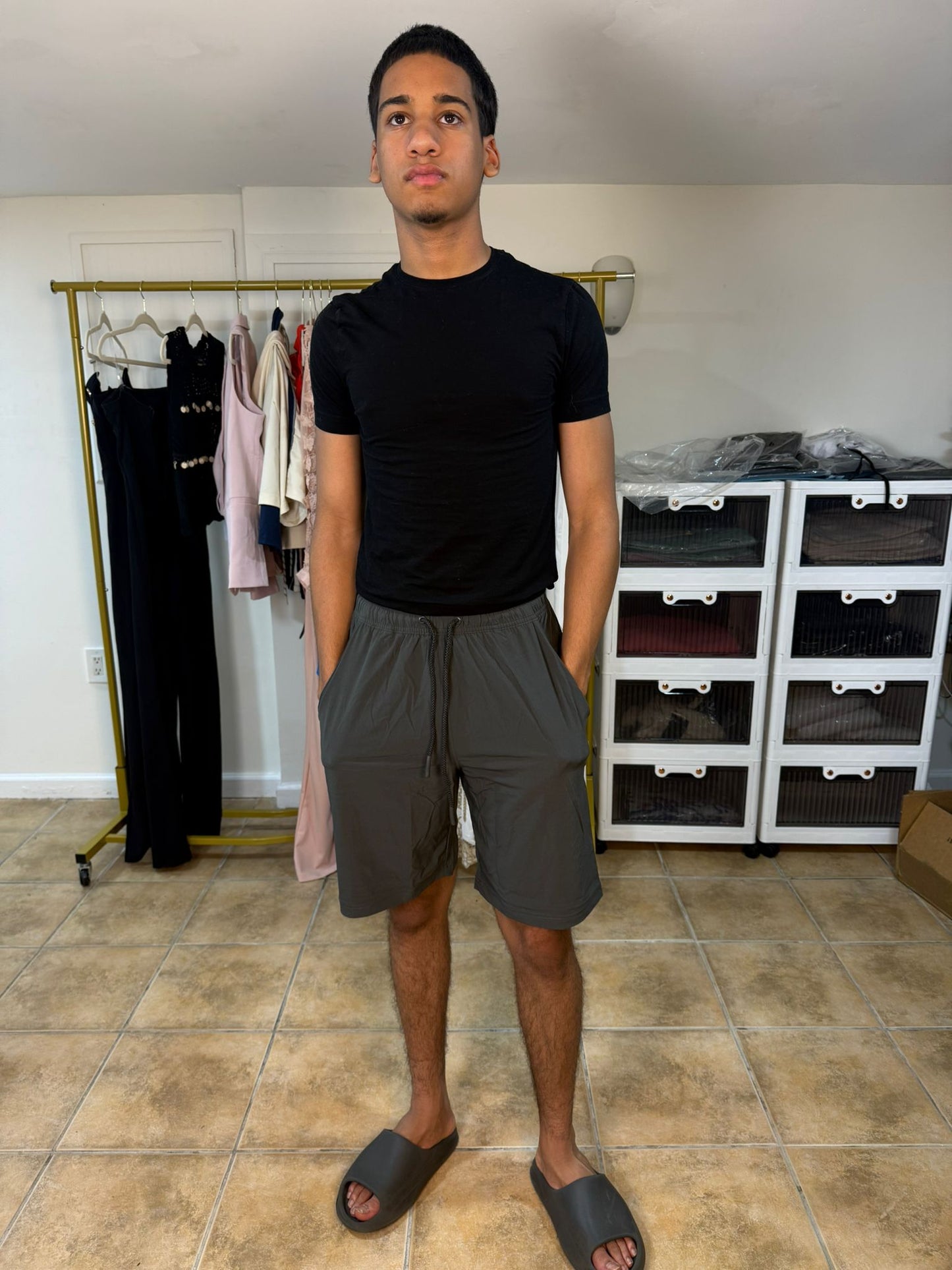 Grey Mens Short