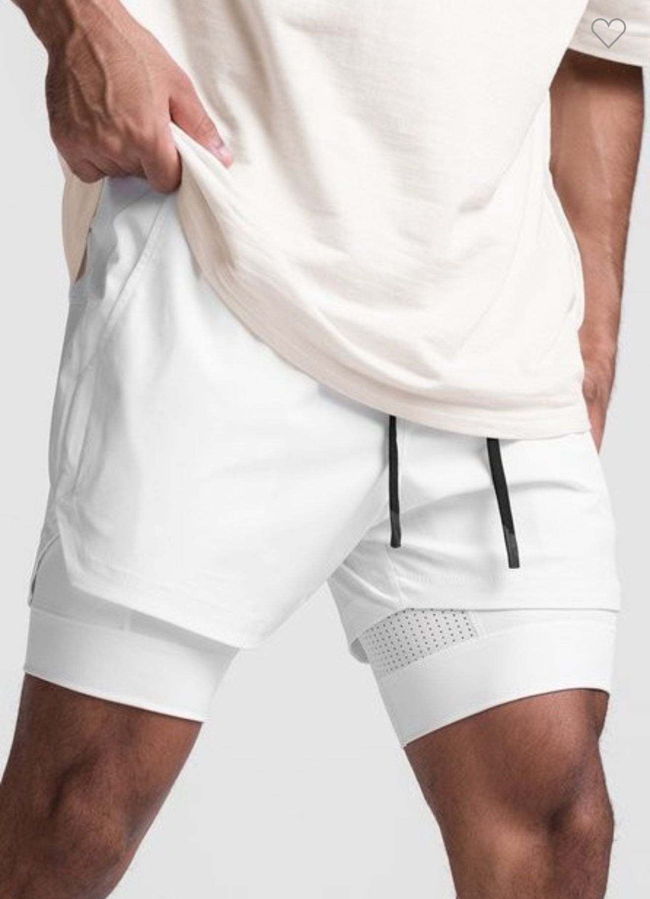 White Sport Short Men