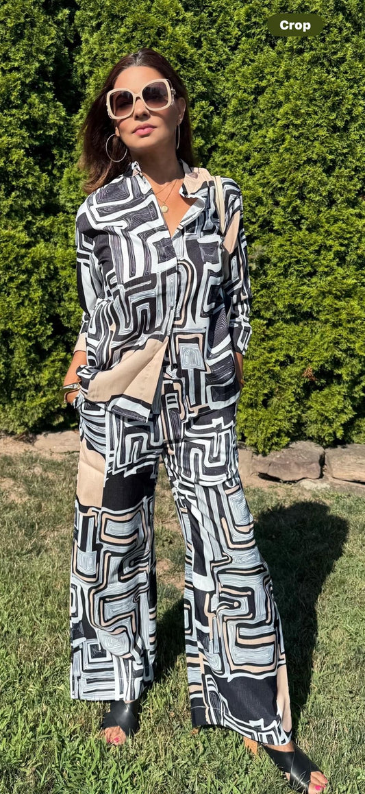 Linen Blouse and Pants