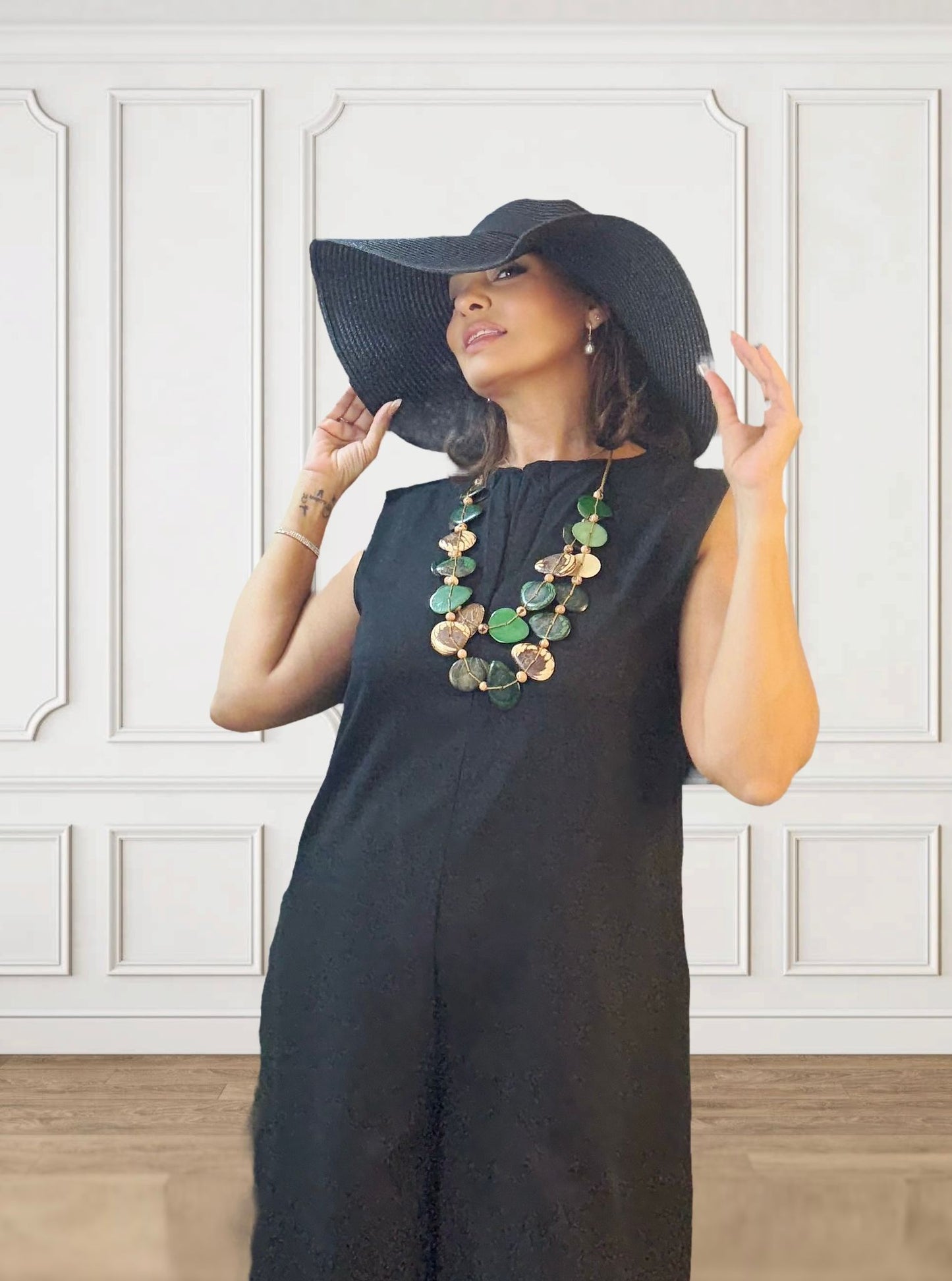 Sleeveless Wide Leg Jumpsuit
