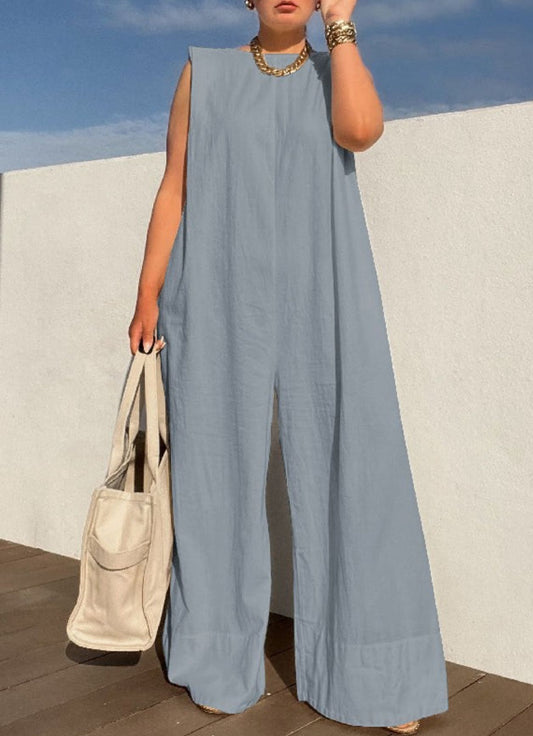 Sleeveless Wide Leg Jumpsuit