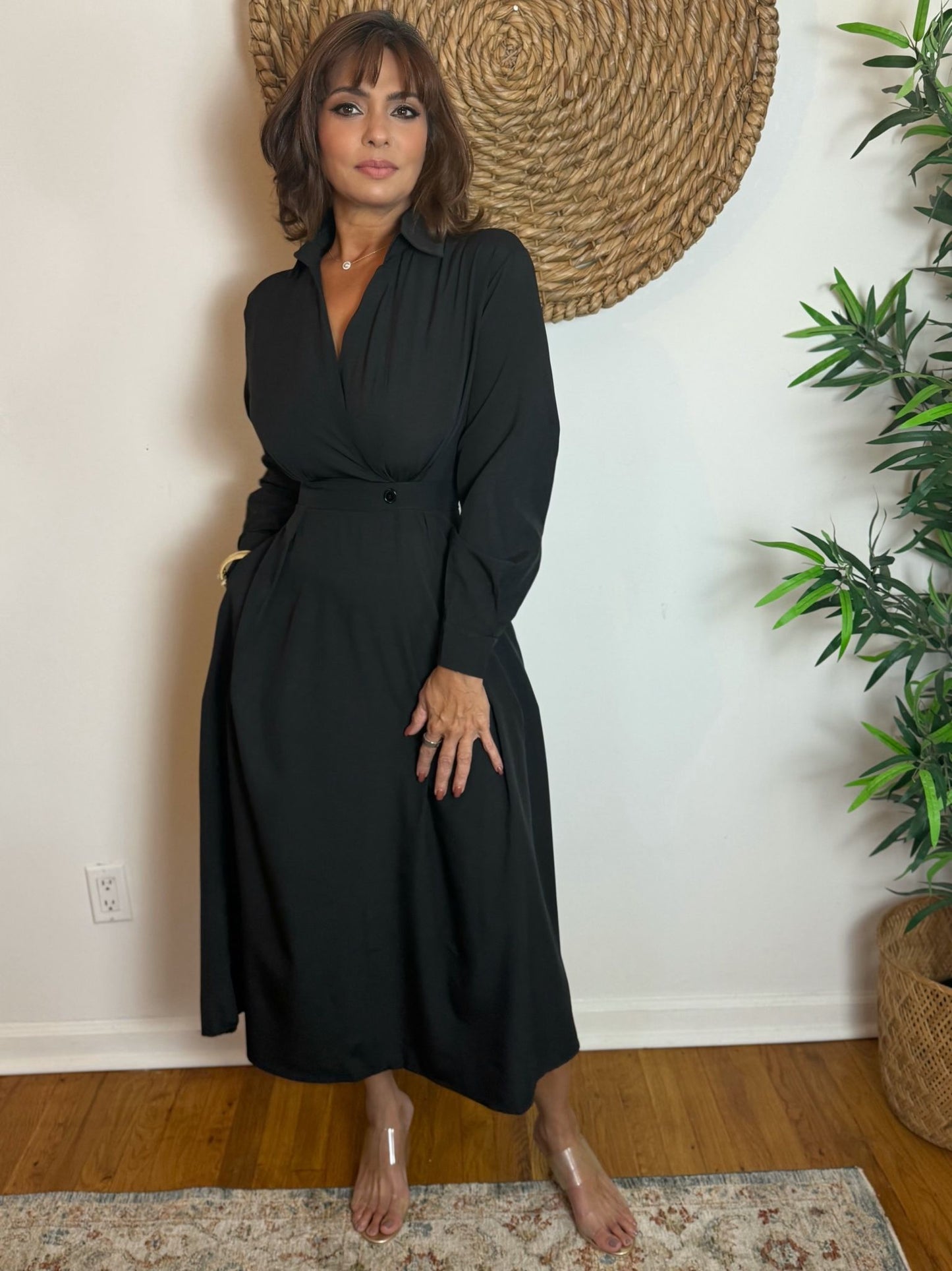 Casual Black Dress