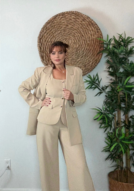 Beige Suit