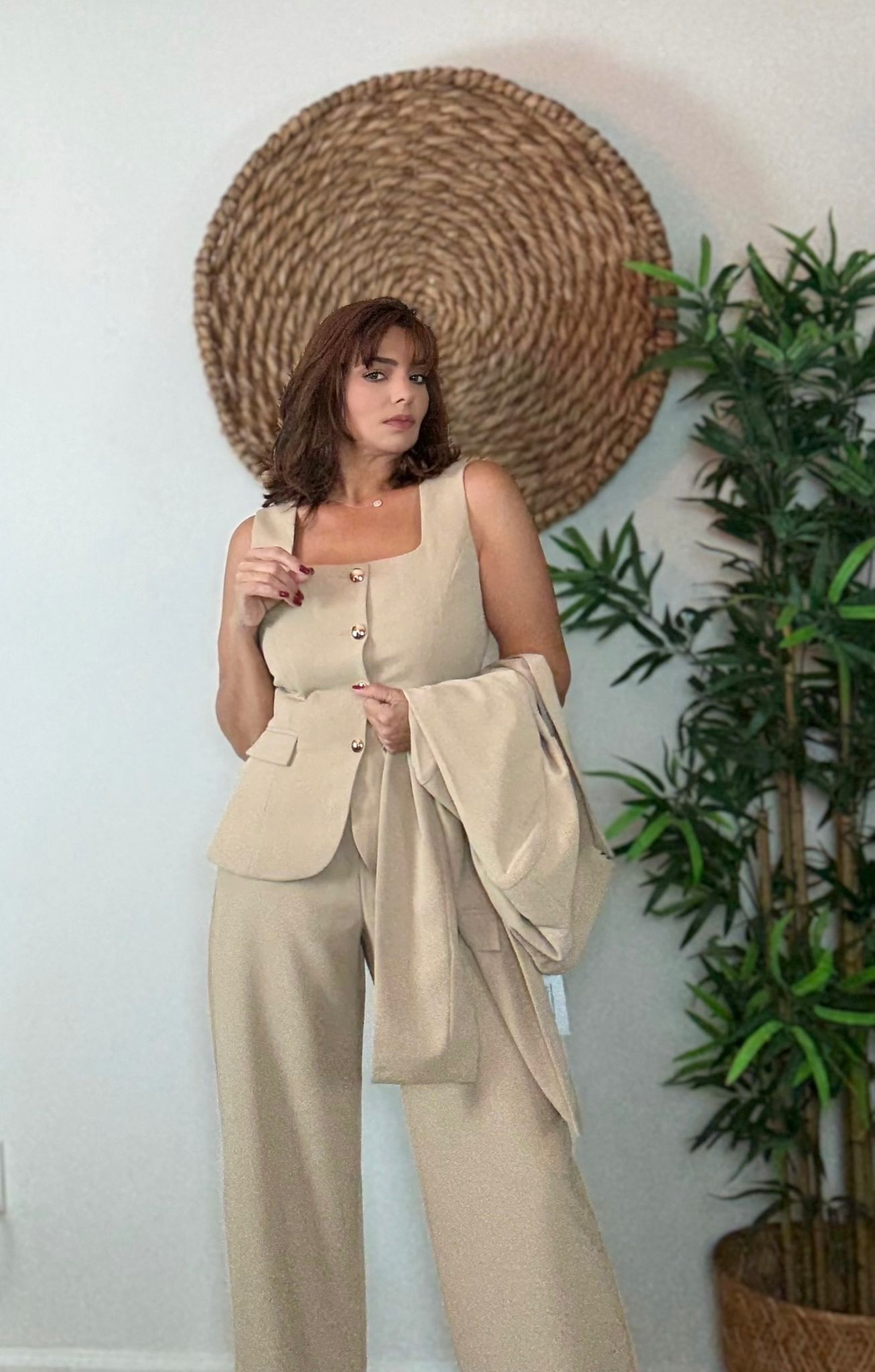 Beige Suit
