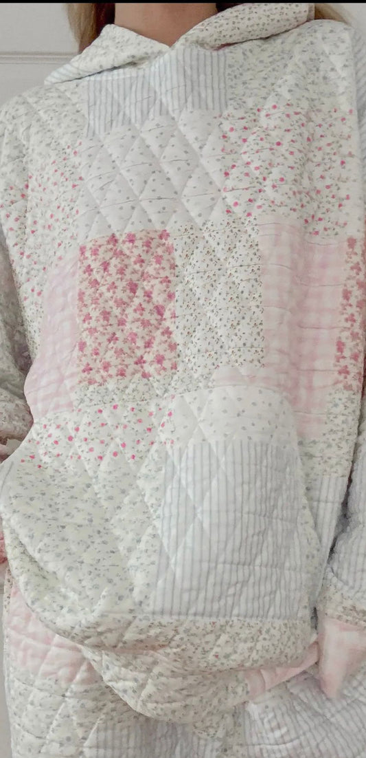 Quilted Pastel Hoodie