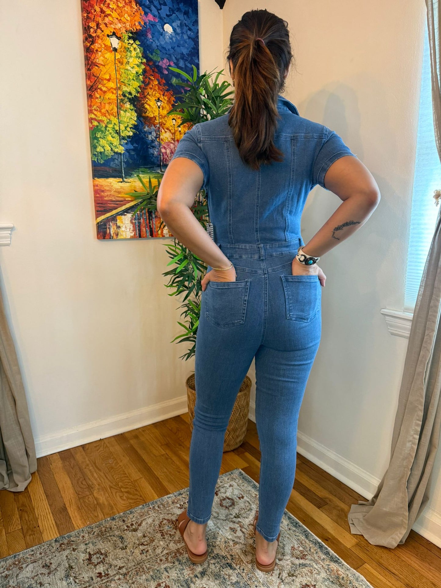 Stylish Denim with Pocket Jumpsuit