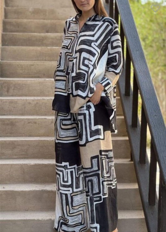Linen Blouse and Pants