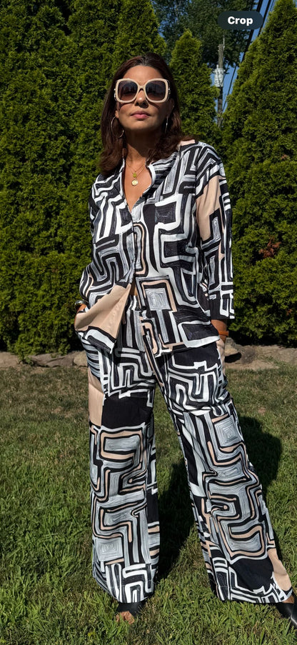 Linen Blouse and Pants