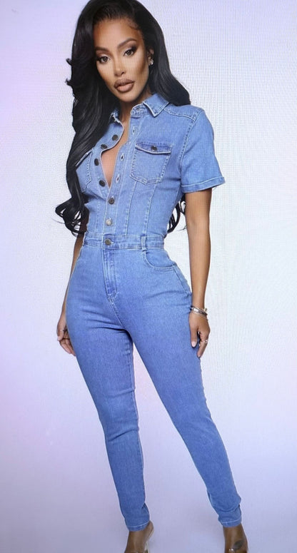 Stylish Denim with Pocket Jumpsuit