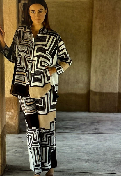Linen Blouse and Pants