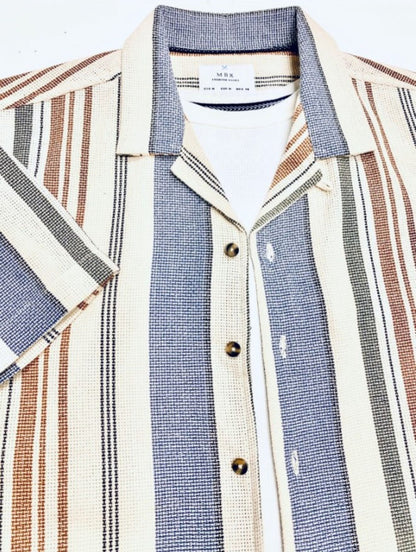Texture Strip Shirt
