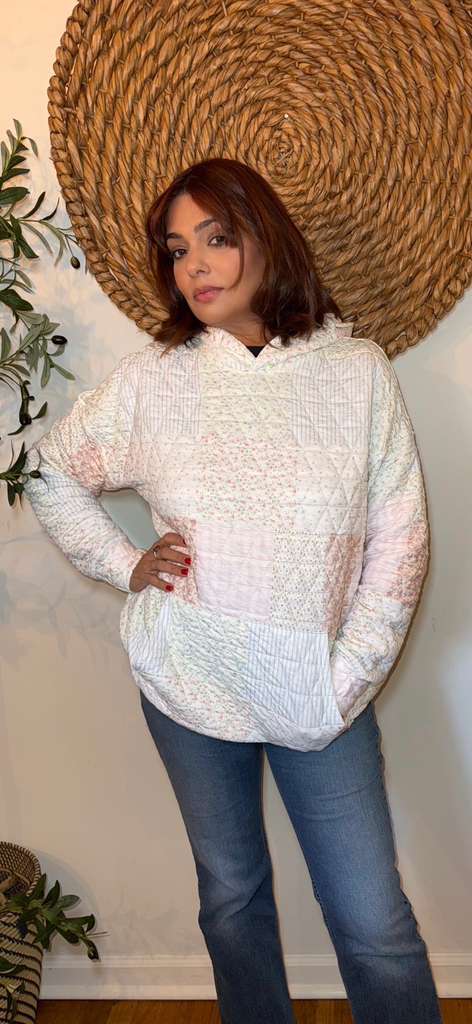 Quilted Pastel Hoodie