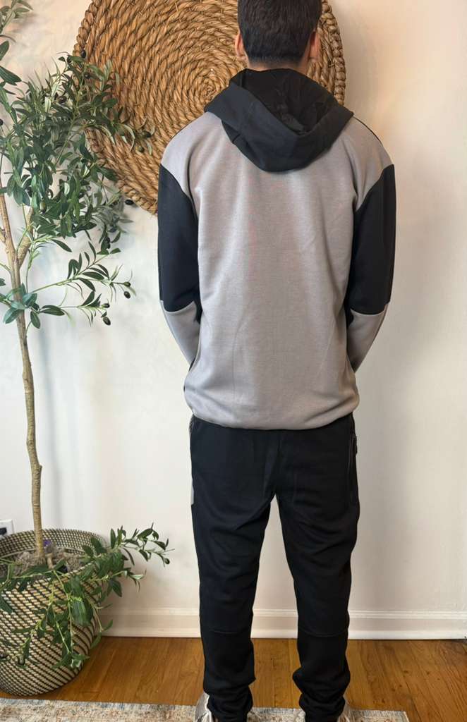 Mens Two Tone Ultratech Fleece Athletic Sweatsuit