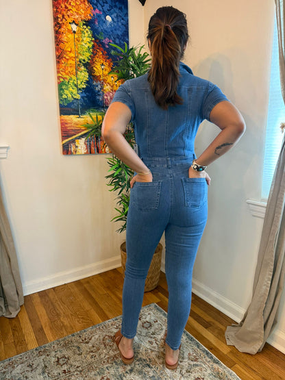 Stylish Denim with Pocket Jumpsuit